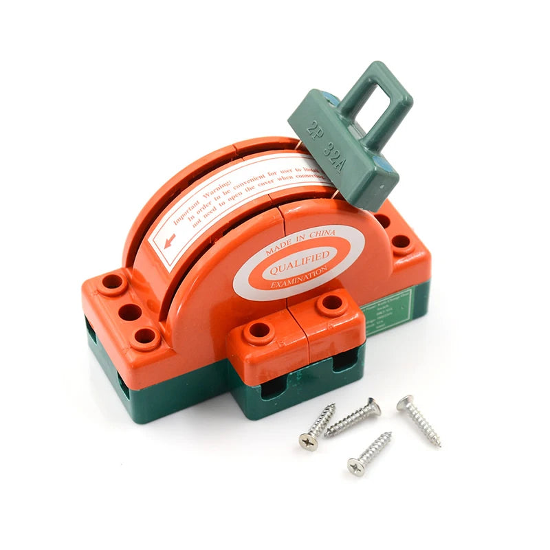 1PC 32A AC 220V 2 Pole Double Throw DPDT Knife Safety Disconnect Switch Peaceful Pleasures Health and Wellness One Size 0