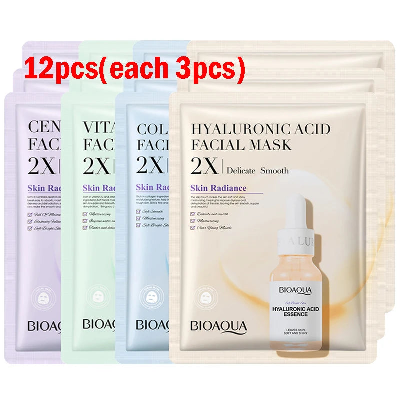 BIOAQUA Centella Collagen Sheet Face Mask | Hyaluronic Acid
