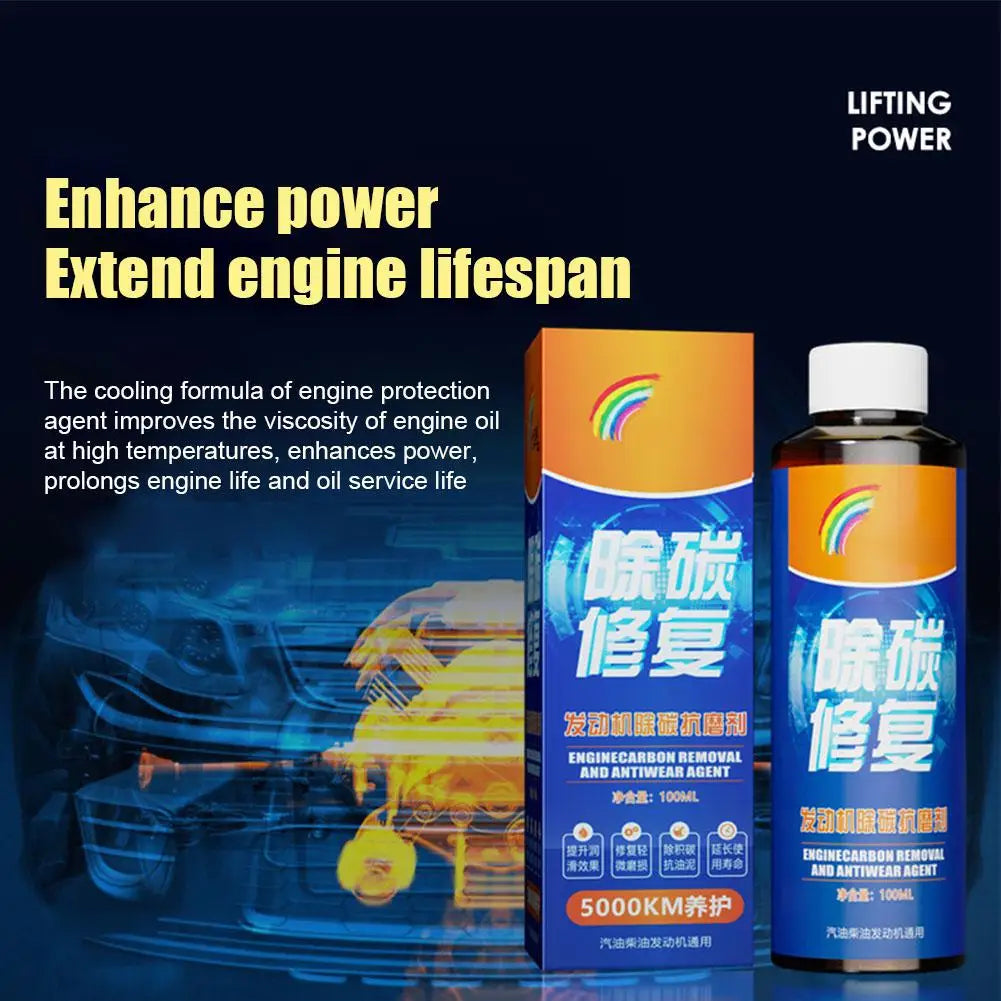 Engine Carbon Removal Repair Agent Highly Effective Engine Anti-Wear Protectant Engine Oil Noise Reduction And Anti-Shaking Peaceful Pleasures Health and Wellness