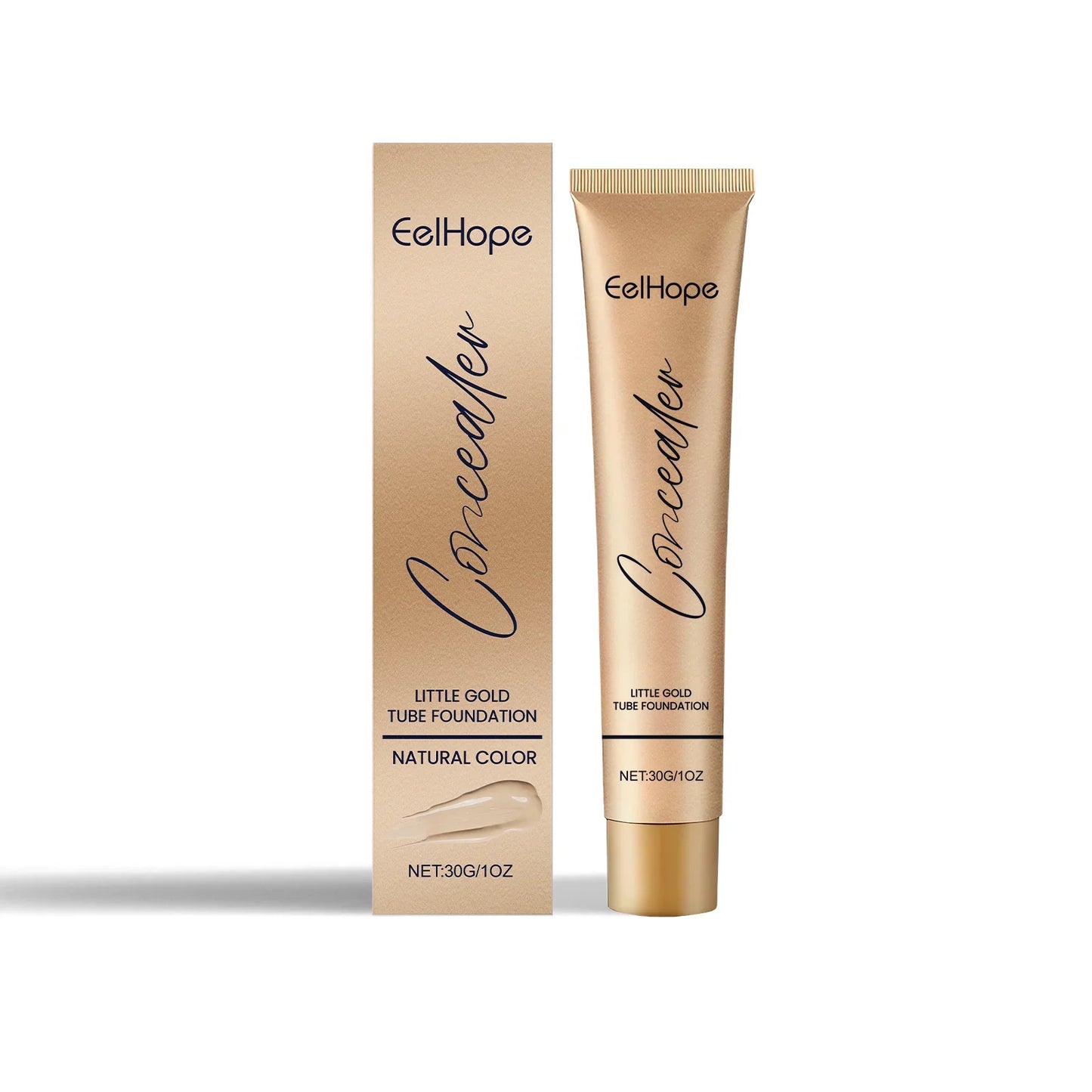 Eelhope 2-in-1 Concealer & Foundation Gold Tube – 30ml
