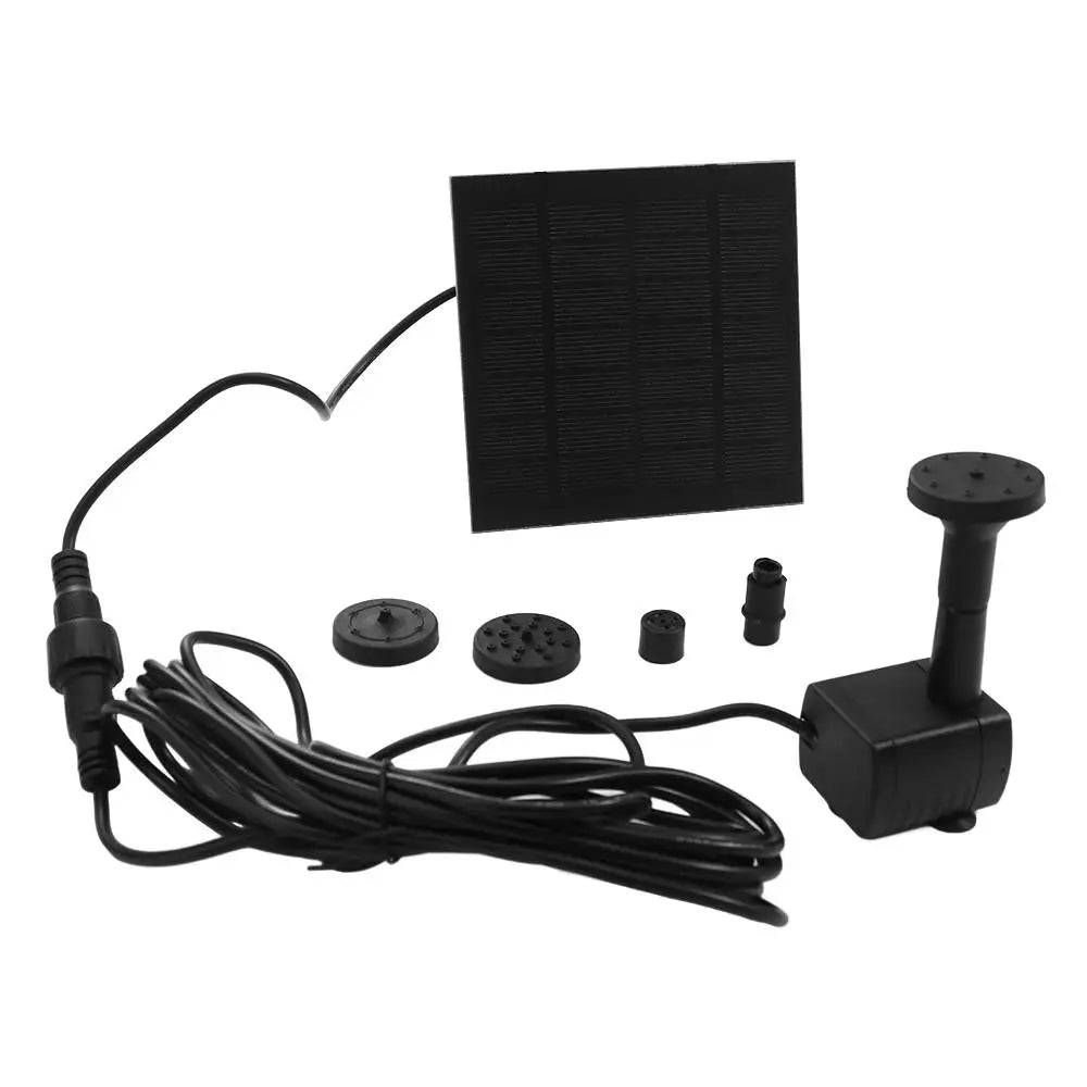 Solar Fountain Pump Kit – 4 Nozzles, 200L/H Garden & Bird Bath