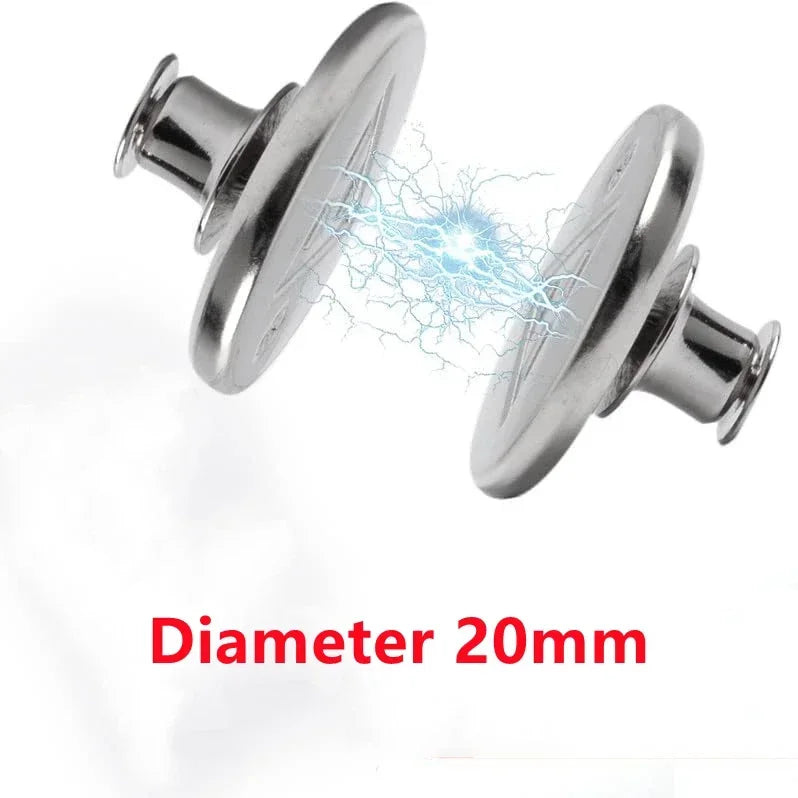 Pairs Support for Curtains Hooks Adjust Clamps Curtain Rod Support and Tube Close Removable Magnetic Magnet Buckle Home Holder Peaceful Pleasures Health and Wellness 20mm 2pairs