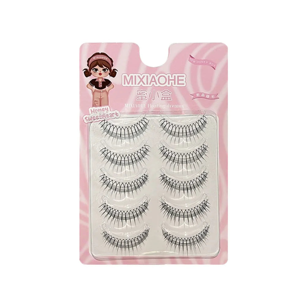 Korean U-Shape Wispy False Eyelashes | Comic Style DIY Lashes