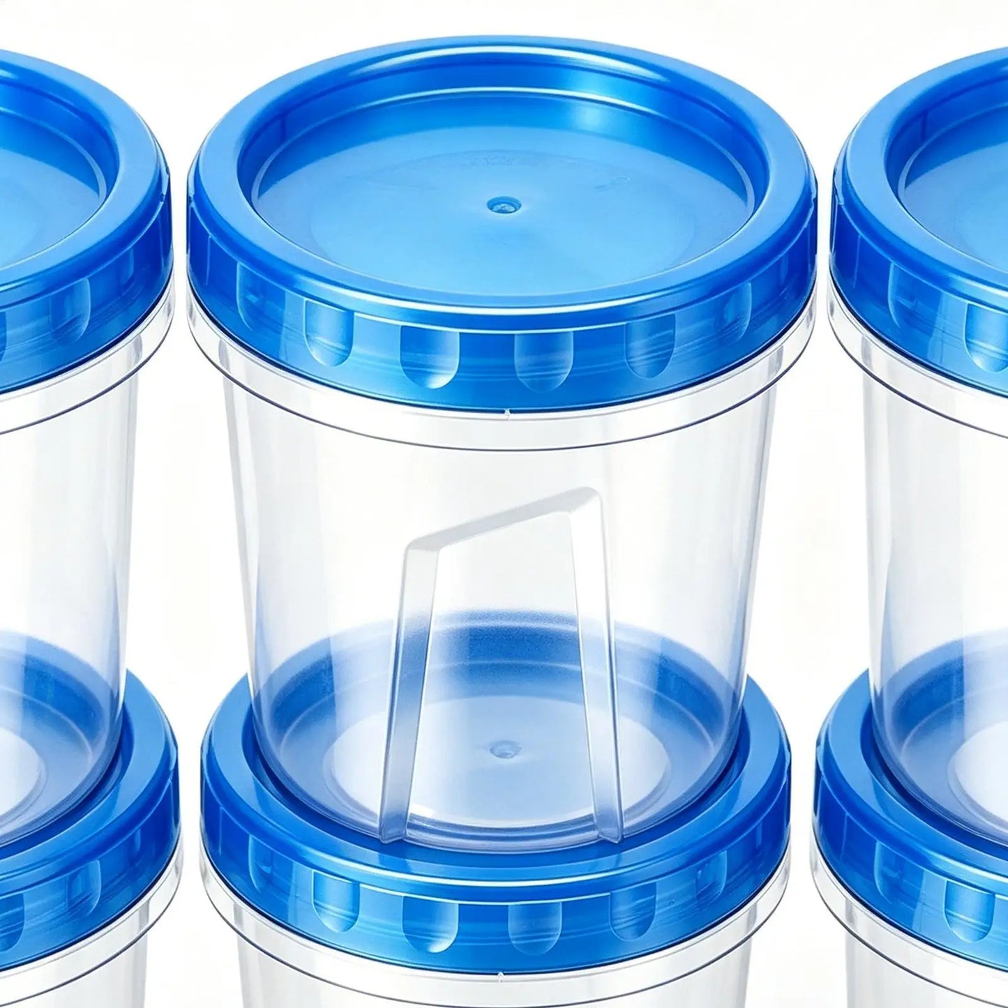 6-Piece Round Food Storage Containers with Lids | 16oz Meal Prep