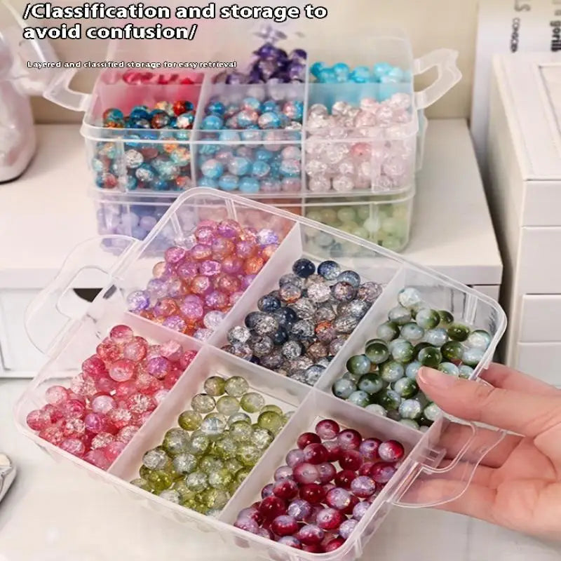 Stackable Clear Plastic Storage Box | 1-4 Tier Compartment Organizer