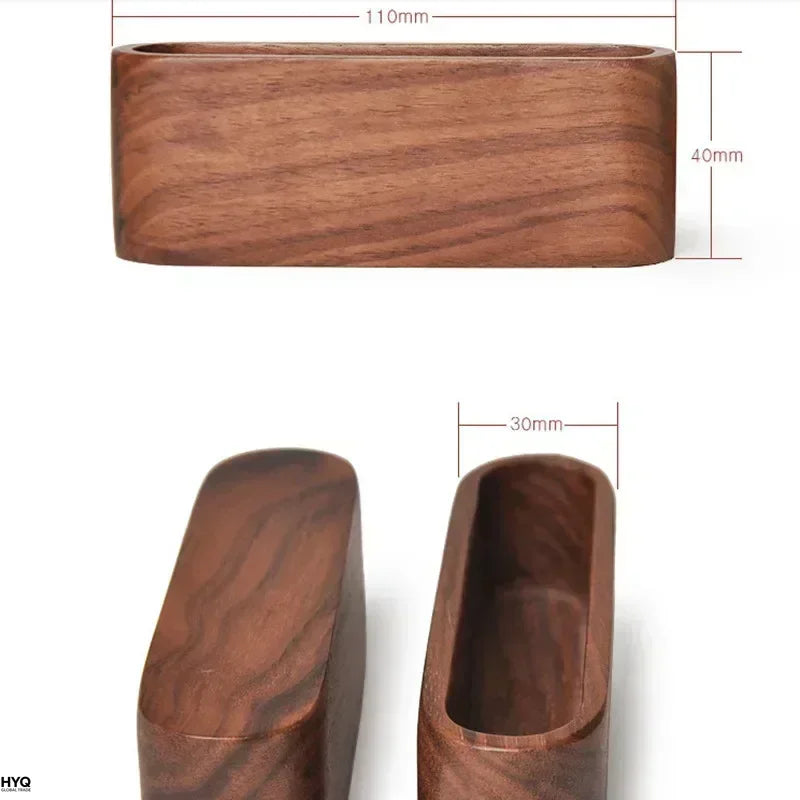 Wooden Business Card Holder Note Display Rack Office Supplies