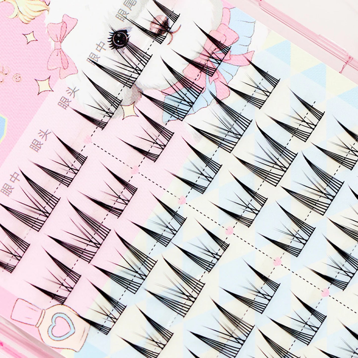10-Row DIY Cluster Lashes | Natural Volume Eyelash Extensions