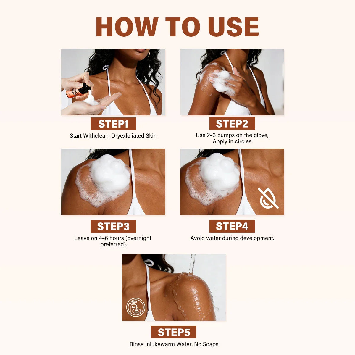 Self-Tanning Mousse – Even, Moisturizing & Fast-Absorbing Tan