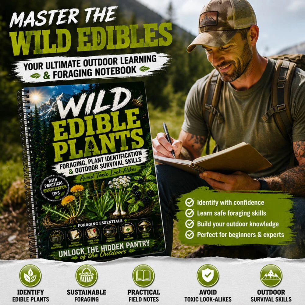 Herbal, Mushroom, Fruit, and Wild Food Collection and Plant Record Book,Foraging Plant Identification Guide,For Camping Trips Peaceful Pleasures Health and Wellness