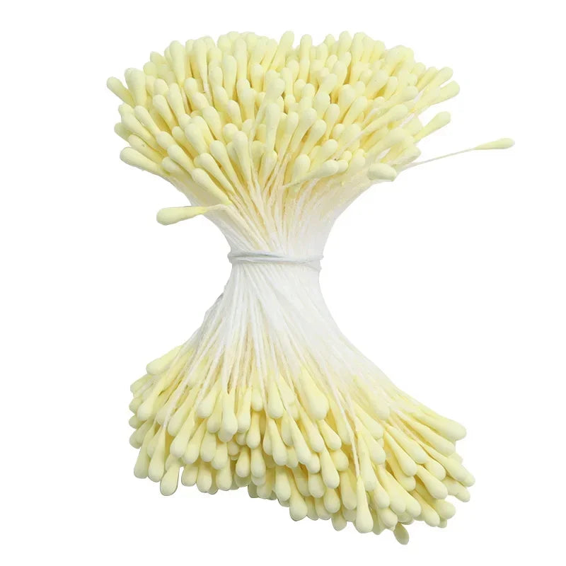 400pcs 2mm Moulti Options Artificial Flower stamen Mini Pearl Floral pistil For Wedding Party Home Decoration DIY Accessories Peaceful Pleasures Health and Wellness