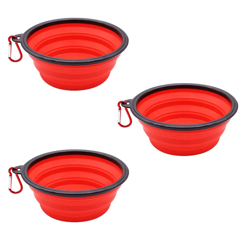 Collapsible TPE Pet Travel Bowl for Dogs & Cats – 350ml