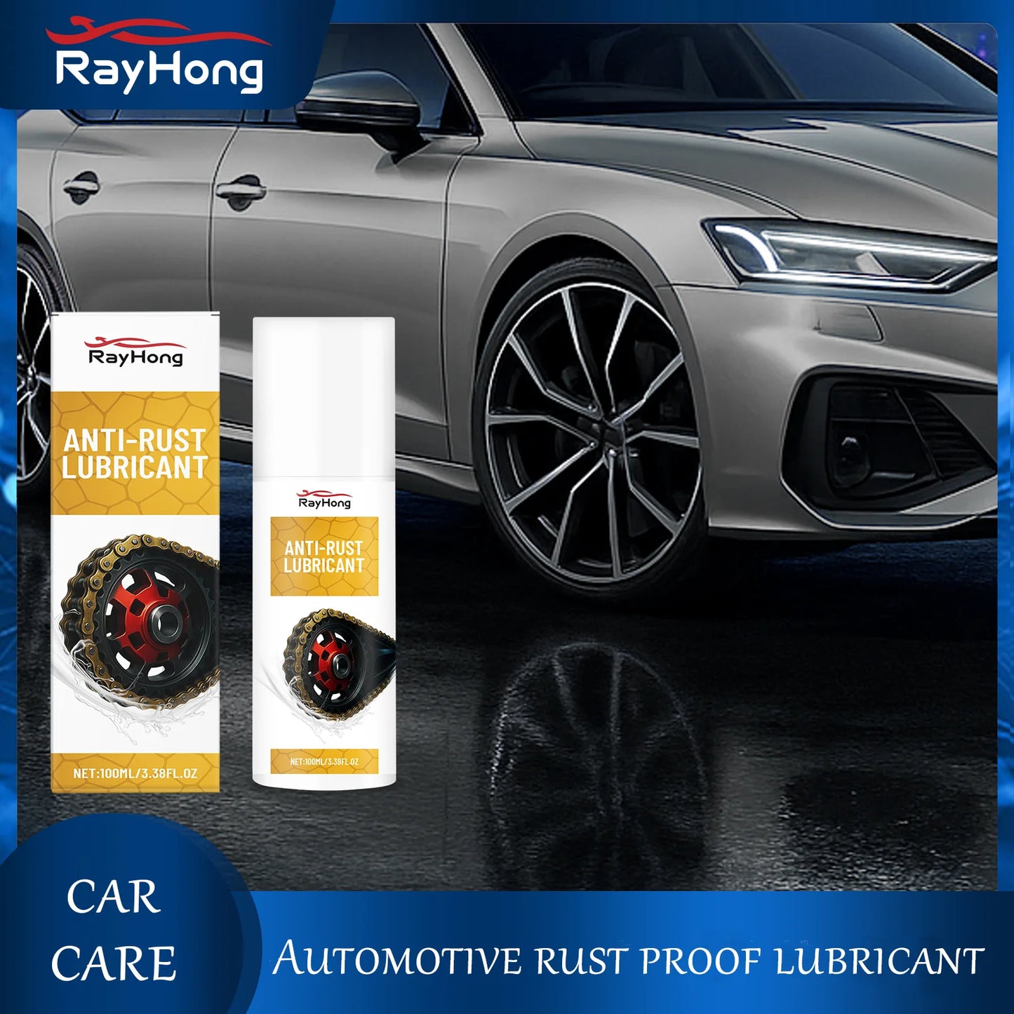 RayHong Anti-Rust Lubricant Spray 100ml | Metal Derusting