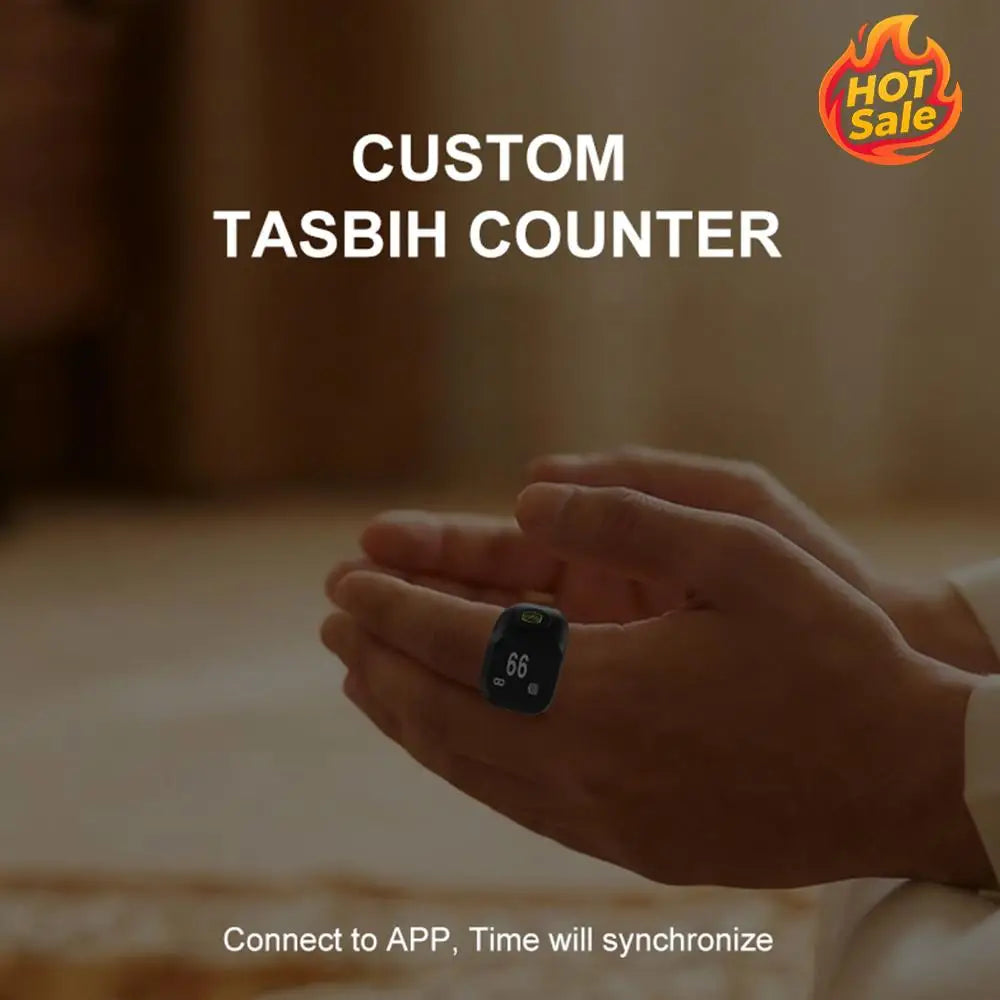 BT 5.4 Smart Ring Counter – OLED Display & Vibration Alerts