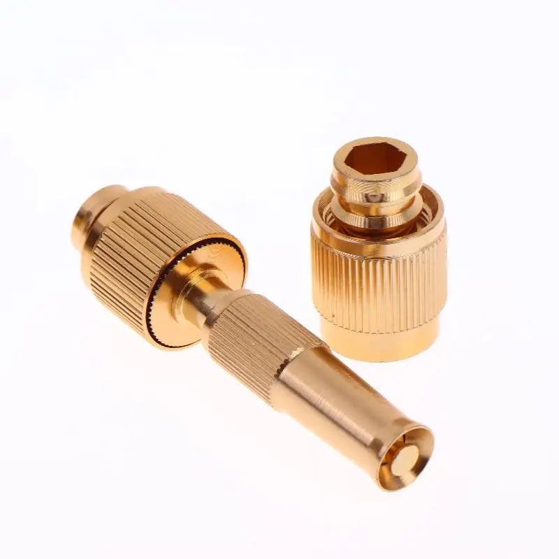 Versatile Home Hose Adjustable Pressure Garden Sprinkler Spray Nozzle Water Brass High Pressure Direct Spray Quick Connector Peaceful Pleasures Health and Wellness