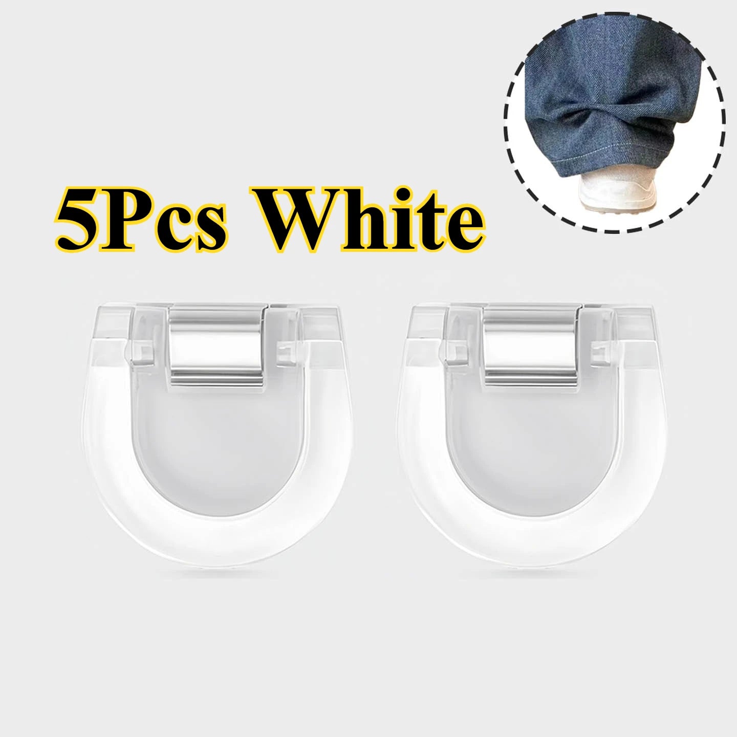 Invisible Hem Clips – Non-Slip Adjustable for Jeans & Wide-Leg Pants