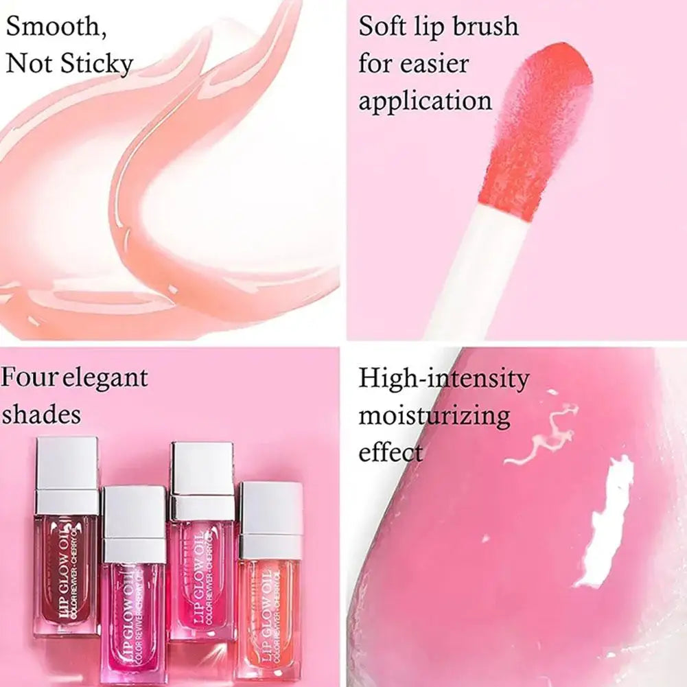 Crystal Jelly Lip Oil Gloss – Moisturizing, Plumping & Waterproof