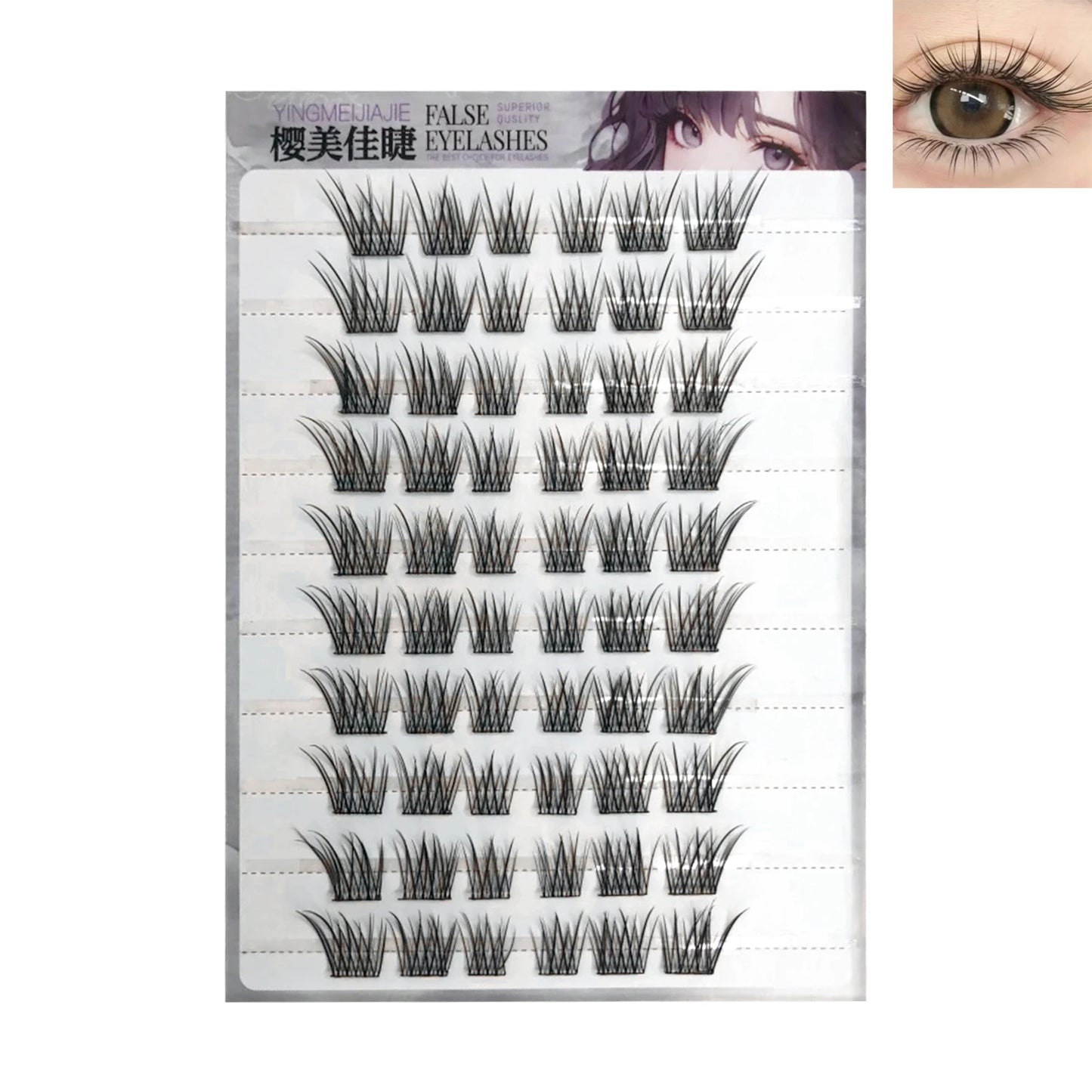 Wispy Cluster False Eyelashes | Natural Fluffy Lash Extensions