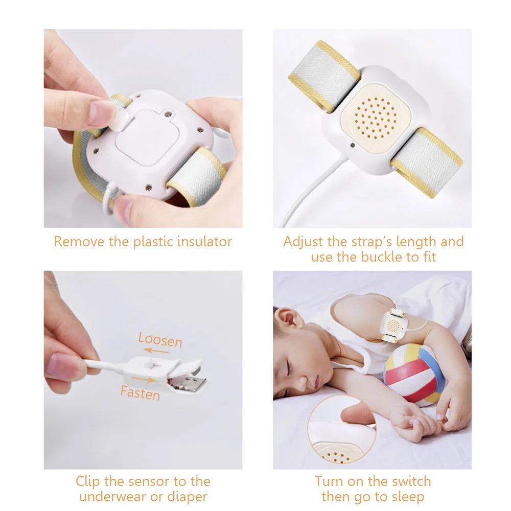 Bedwetting Alarm Enuresis Alarm with Loud Sound Bright Lights and Strong Vibration Child Potty Training Peaceful Pleasures Health and Wellness