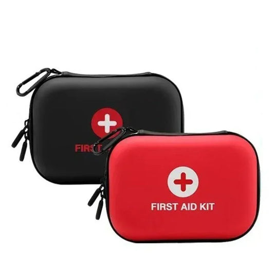 Portable Home First Aid Kit School Emergency Epidemic Prevention PU Waterproof First Aid Kit Car EVA Hard Shell Storage Kit Peaceful Pleasures Health and Wellness