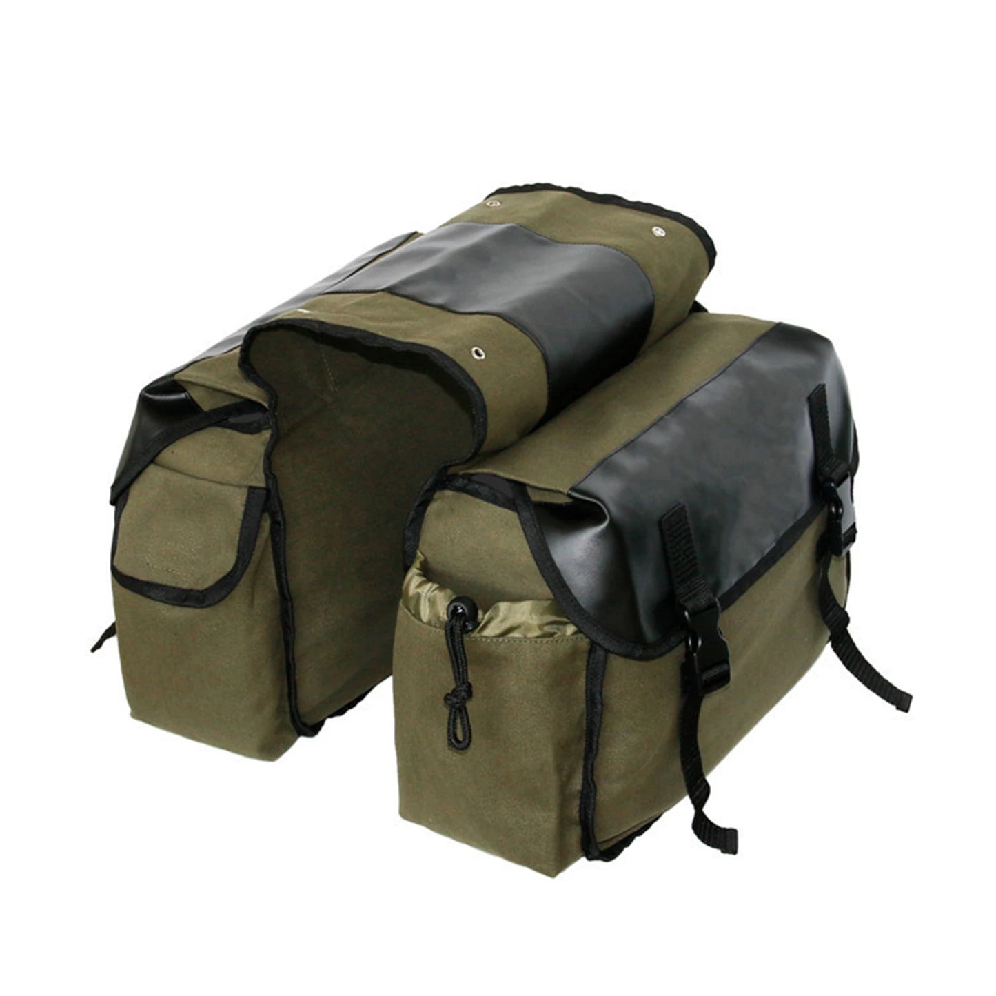 Motorcycle Canvas Saddle Bag – Large Capacity Waterproof Panniers