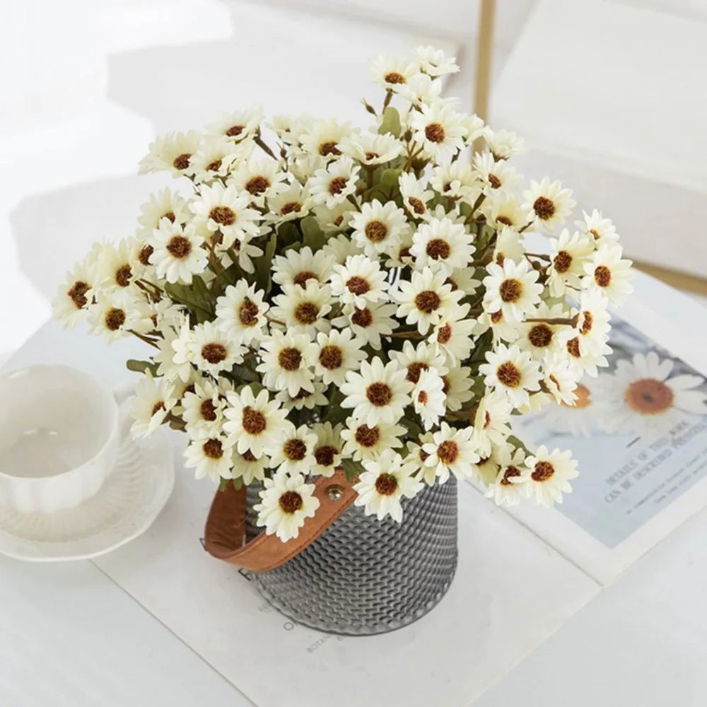 Silk Daisy Artificial Flowers for Wedding, Home & Garden Decor