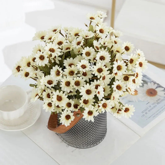 Silk Daisy Artificial Flowers for Wedding, Home & Garden Decor
