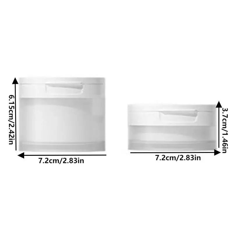 Refillable Cosmetic Jar with Flip Lid, Spoon or Tweezers | 50/120g