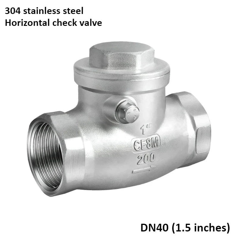 304 Stainless Steel Swing Check Valve – 2/3/4/6 Point Threaded