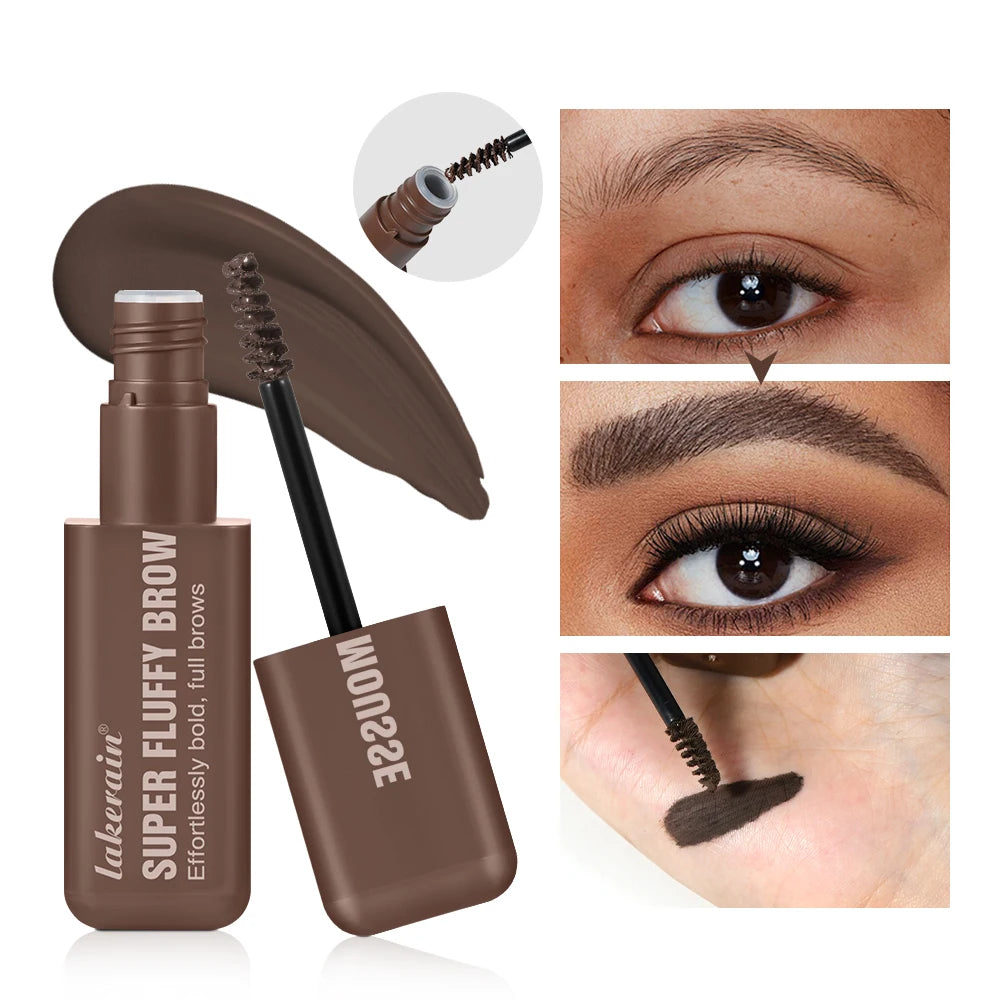 Superfluff Volumizing Brow Mousse Tint for Eyebrows Tinted Brow Gel Brown Long Lasting Waterproof Eyebrow Tattoo Dye Cosmetics Peaceful Pleasures Health and Wellness