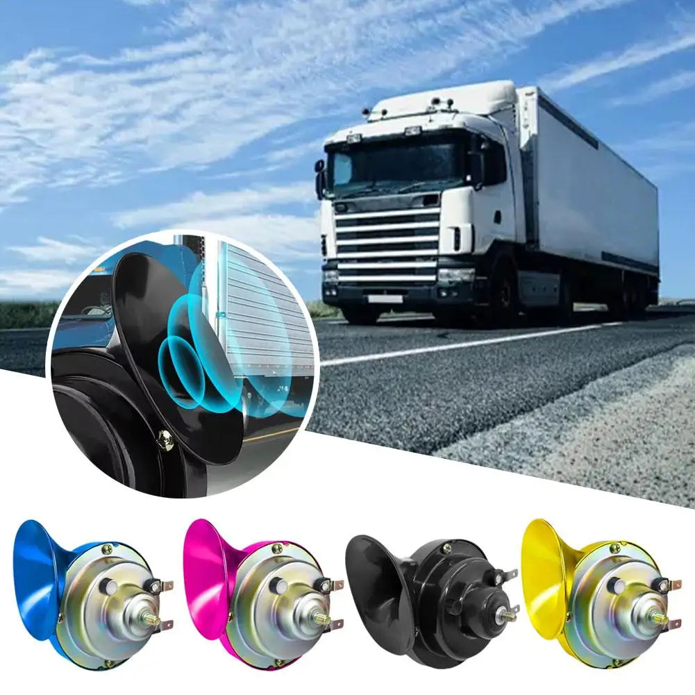 12V 510hz Air Electric Snail Horn Supplies Car boat Motorcycles Automotive Loudspeaker Car Signal Sound Speaker with Relay ﻿ Peaceful Pleasures Health and Wellness