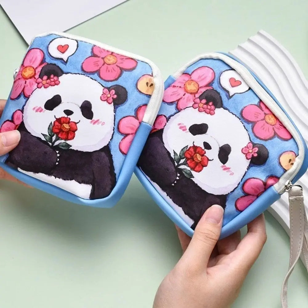 Cute Panda Waterproof Mini Pouch – Multi-Purpose Storage Bag