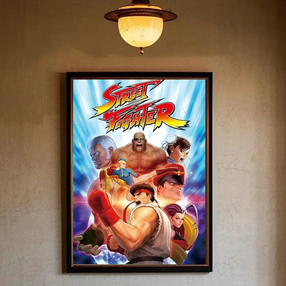 Street Fighter Canvas Wall Art Print | Gaming Poster Decor