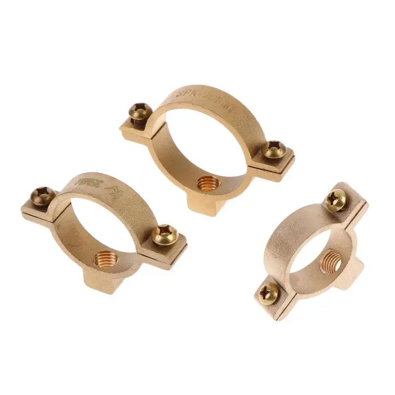 15-40MM OD Tube Brass M10 Pipe Clamp Durable Bracket Hanger Fixation Support for Water Gas Plumbing Hardware Peaceful Pleasures Health and Wellness