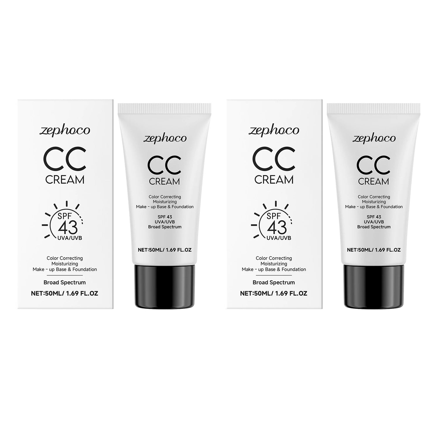 Sunscreen Moisturizing Liquid Foundation Lightweight Long Lasting Hydrating Brightening Oil Control Not Easy To Fade CC Cream Peaceful Pleasures Health and Wellness Buy 1 Get 1 Free