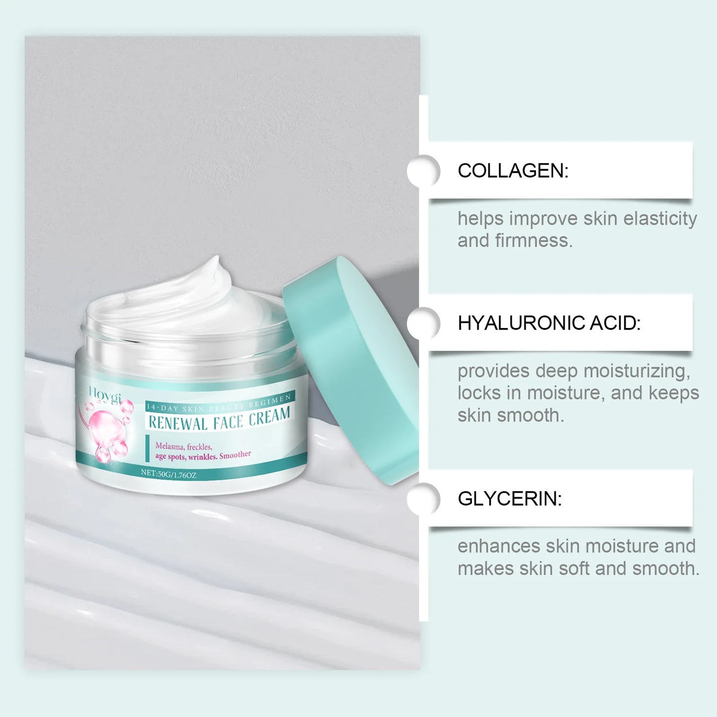 Moisturizing Face Cream Facial Skin State Moisturizing, Elastic, Tender, Moisturizing, Applying, Massage and Nursing Face Cream Peaceful Pleasures Health and Wellness