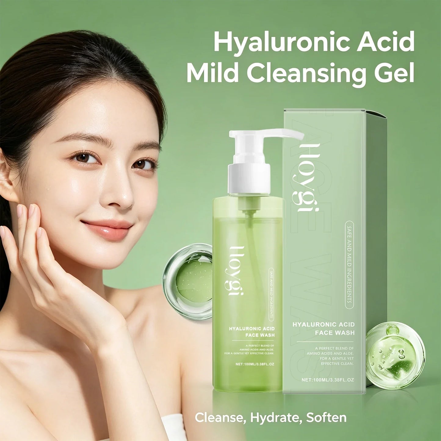 Hyaluronic Acid Face Wash – Pore Purifying Daily Cleanser