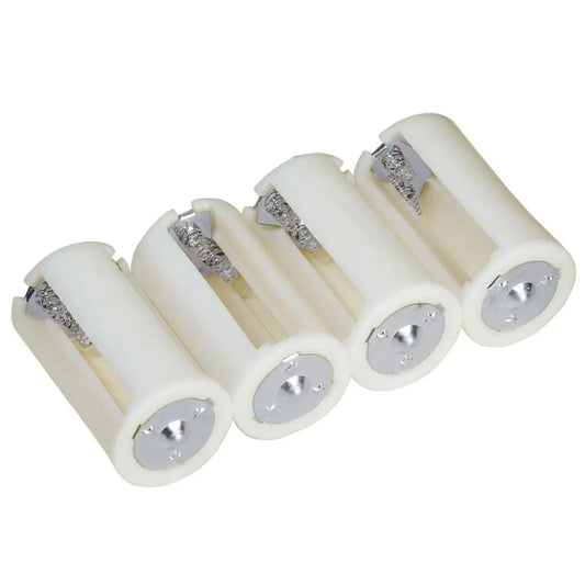 Batteries Box Batteries Holder Battery Shell Battery Switcher Battery Converter Battery Adapter Case Battery Conversion Box Peaceful Pleasures Health and Wellness white
