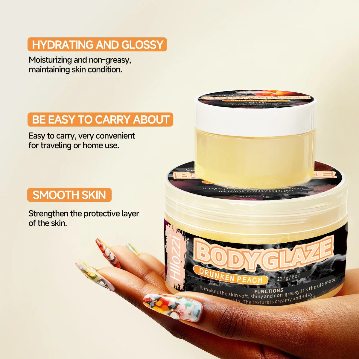 Peach Body Glaze Cream – Moisturize, Protect & Even Skin Tone