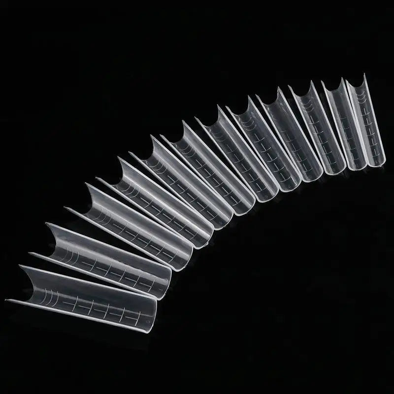 240pcs Sandwich Nail Forms 15 Size Oval Extension Dual Form No Paper Forms Needed For Easy Nail Extensions Peaceful Pleasures Health and Wellness