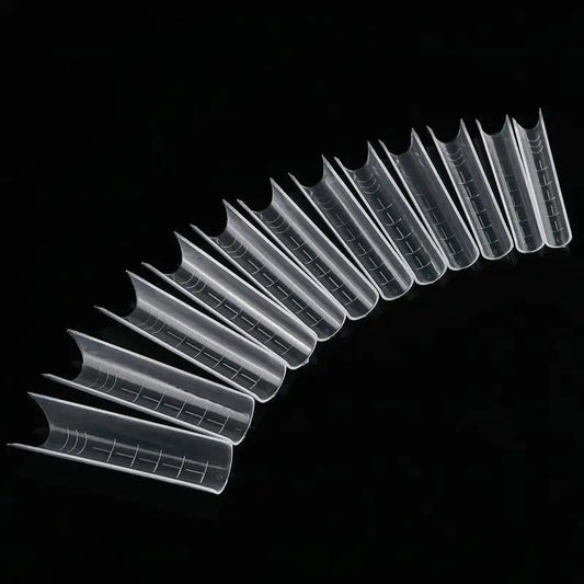 240pcs Sandwich Nail Forms 15 Size Oval Extension Dual Form No Paper Forms Needed For Easy Nail Extensions Peaceful Pleasures Health and Wellness