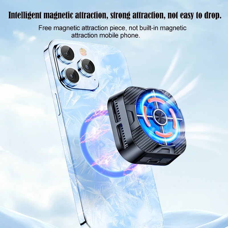 Semiconductor Mobile Phone Radiator Fan Cooler For Phone Cooling Fan Processor Cooler Phone Fan Cooler Gamer Cell Phone Peaceful Pleasures Health and Wellness