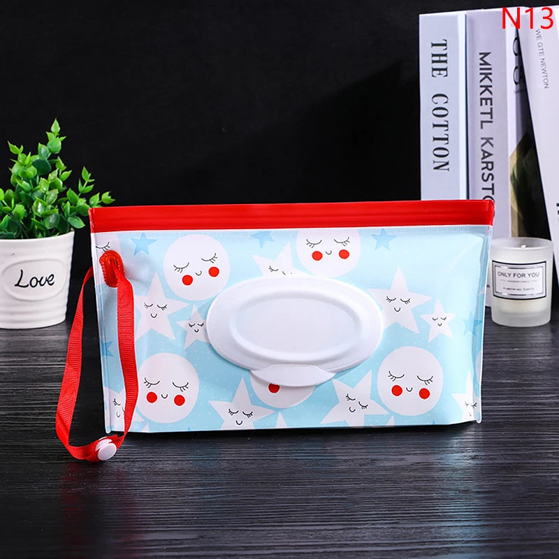 Portable Baby Wet Wipe Pouch | Reusable Refillable Holder