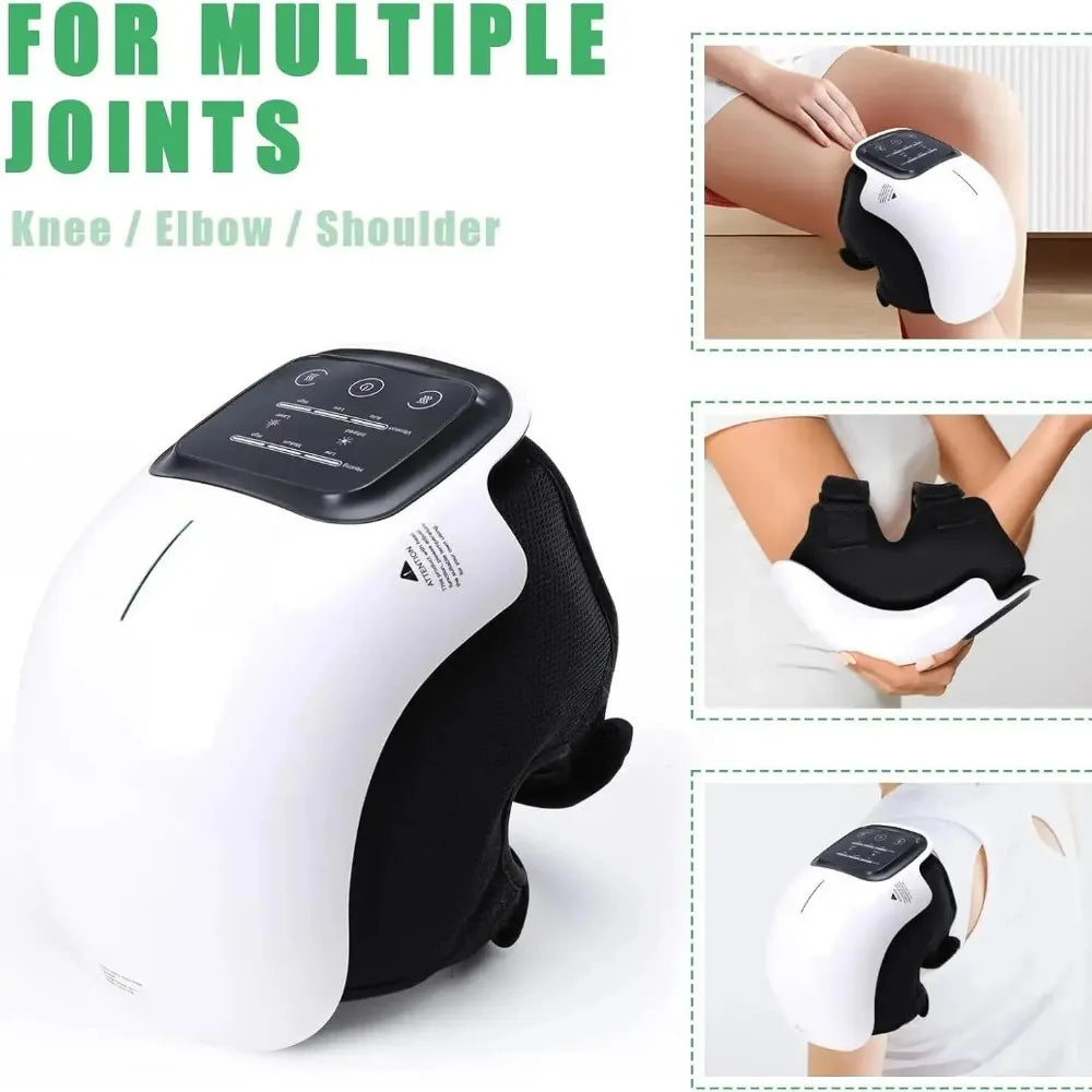 Protable Knee Massager Knee Joint Muscles Relaxtion Equipment Elbow Shoulder Massage Machine Easy to Use for Family and Friends Peaceful Pleasures Health and Wellness