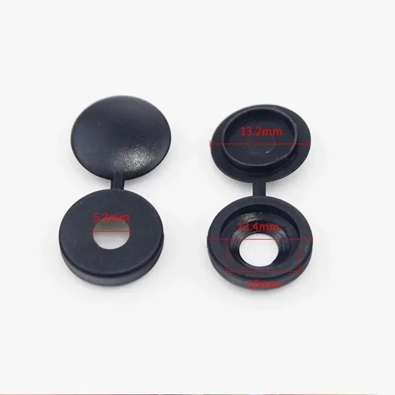 Plastic Screw Cover Caps M4/M3.5 – Cabinet Hole Caps & Hinges Set