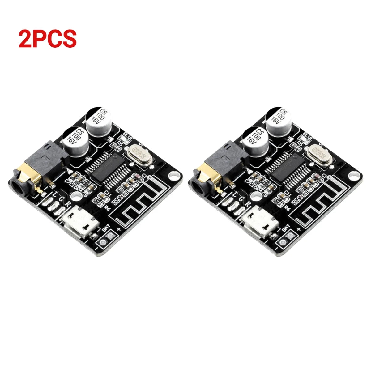 1-5PCS VHM-314 Wireless Stereo Music Module 3.5mm Audio Aux Bluetooth Audio Receiver Board Micro USB 5V Car Audio Decoder Board Peaceful Pleasures Health and Wellness 2PCS