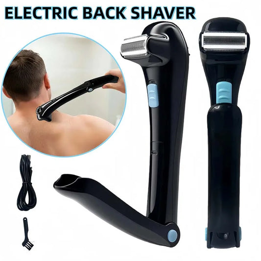 Handle electric body back shave blades shaving shaver razor shaving shovel razorback razor-back for body back hair Peaceful Pleasures Health and Wellness
