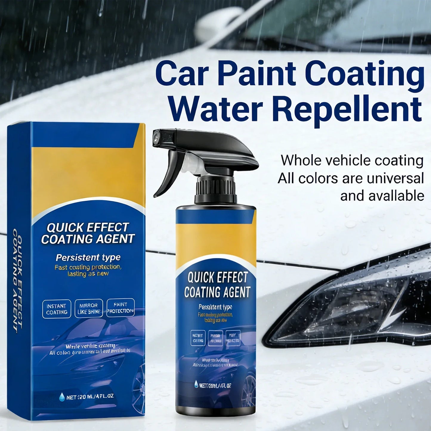 Ceramic Coating Spray – Hydrophobic Car Paint Protection 120ml