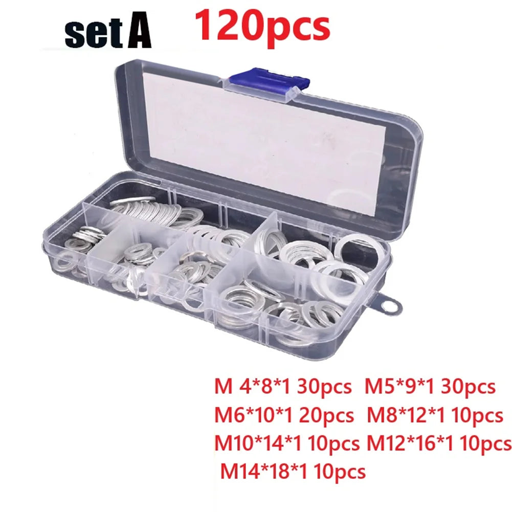 Flat Ring Seal Gasket Fastener Assortment Packing List Electrical