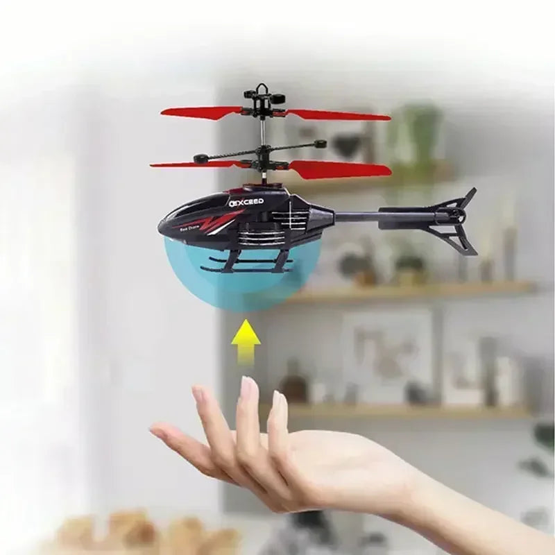 Mini RC Drone Rechargeable No Remote Control RC Helicopters Drone Toys Induction Hovering Safe Fall-resistant Rc Airplane Peaceful Pleasures Health and Wellness