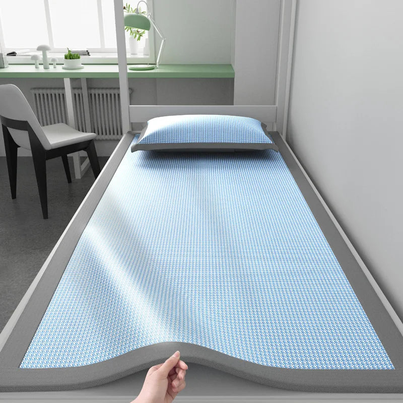 Ice Silk Cooling Mattress Pad – Breathable Jacquard Cover